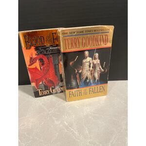 Terry Gookind LOT OF 2 books Faith of the fallen blood of the fold fantasy read